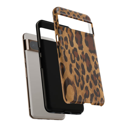 Leopard Print Tough Phone Case — Durable Animal Print Protective Cover