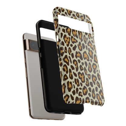 Leopard Print Tough Phone Case — Durable Protective Animal Print Case