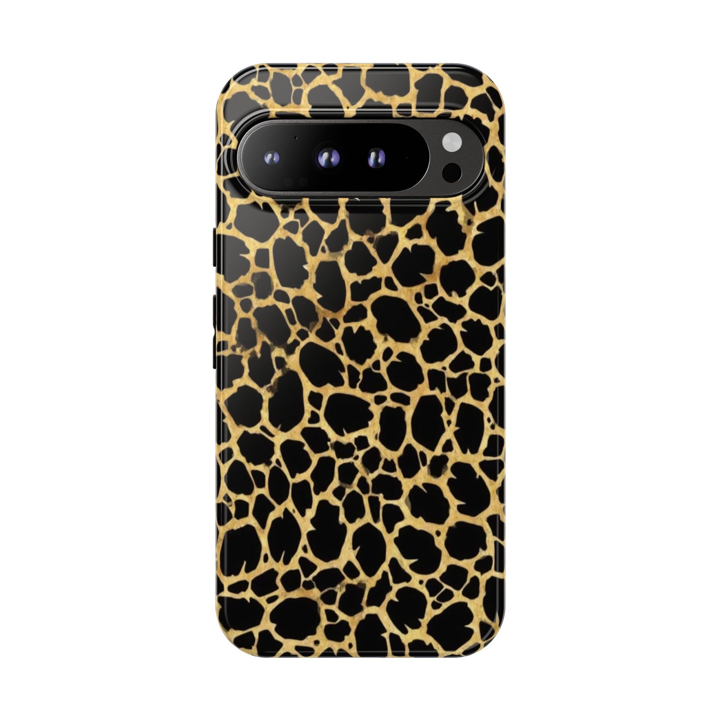 Giraffe Print Tough Phone Case — Durable Leopard-Style Protective Cover