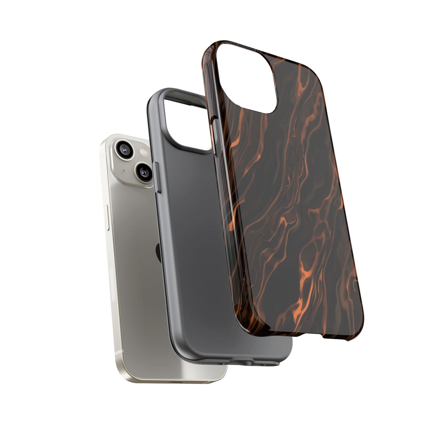 Copper Swirl Phone Case — Tough Protective iPhone Cover