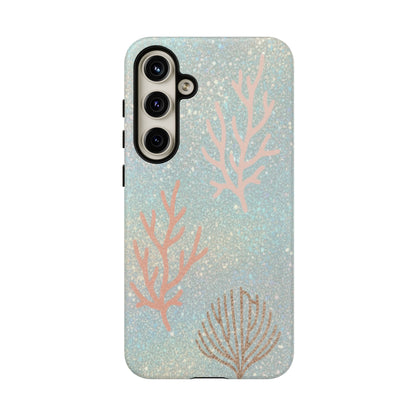 Seafoam Sparkle Phone Case – Coral & Seashell Tough Case