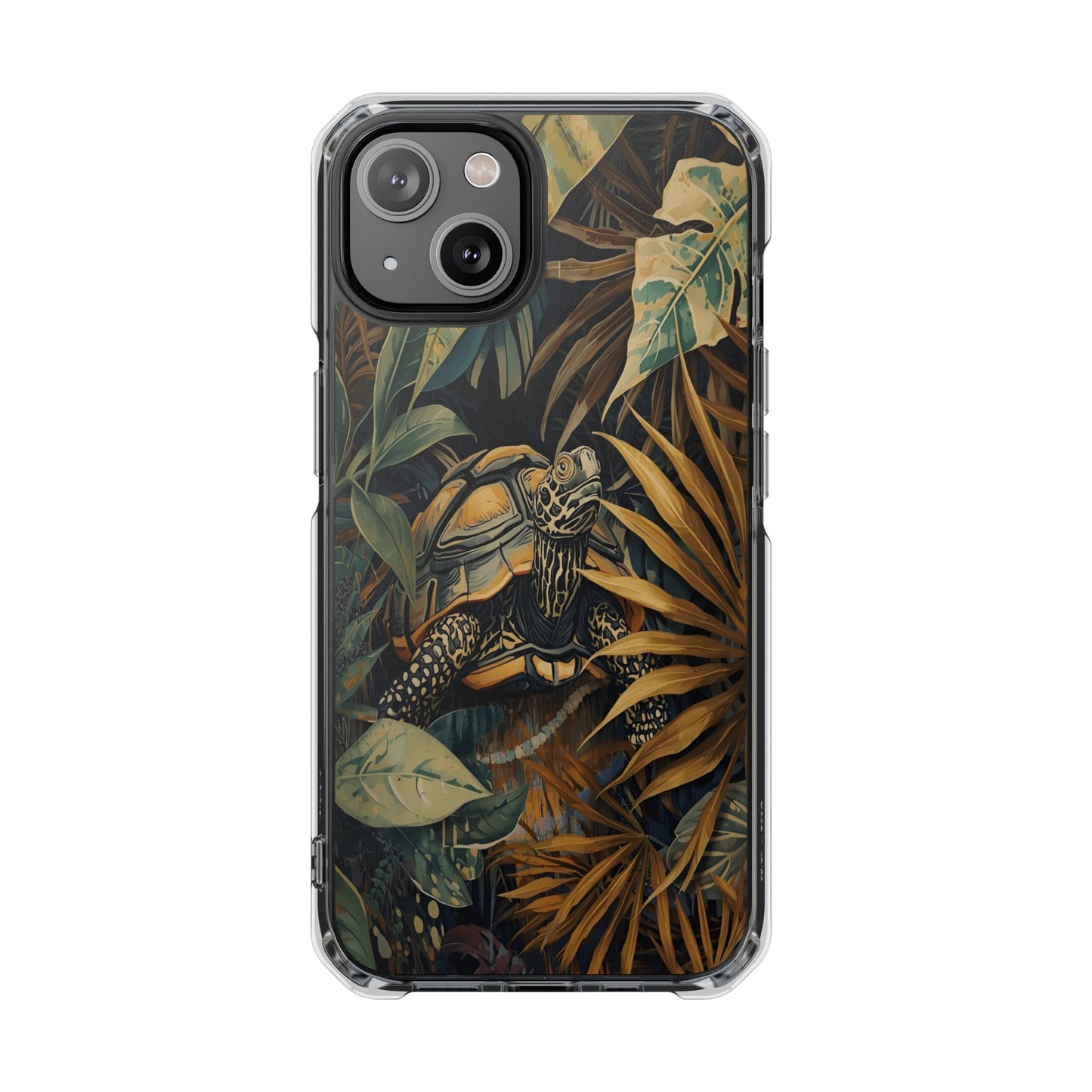 Turtle Jungle Magnetic Clear Phone Case