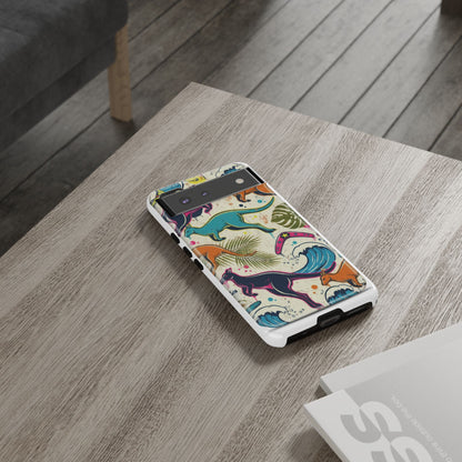 Tough Cases — Colorful Surfing Kangaroo Phone Case
