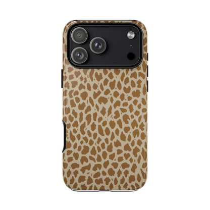 Leopard Print Tough Phone Case — Slim Protective Animal Pattern
