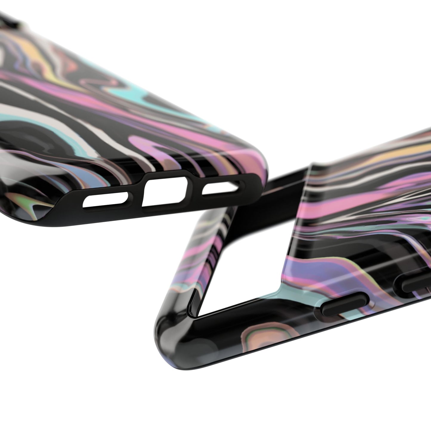 Abstract Marble Tough Phone Case — Pastel Swirl Protective Cover