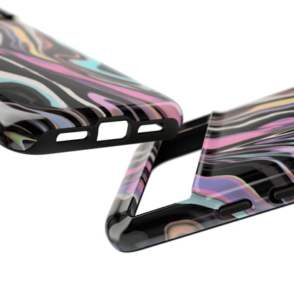 Abstract Marble Tough Phone Case — Pastel Swirl Protective Cover