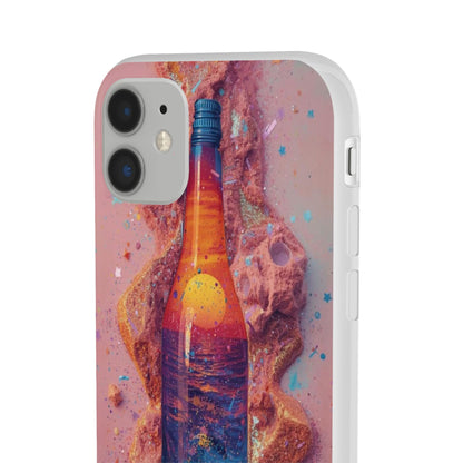 Phone Case — Surreal Sunset Bottle Art Flexible Protective Cover