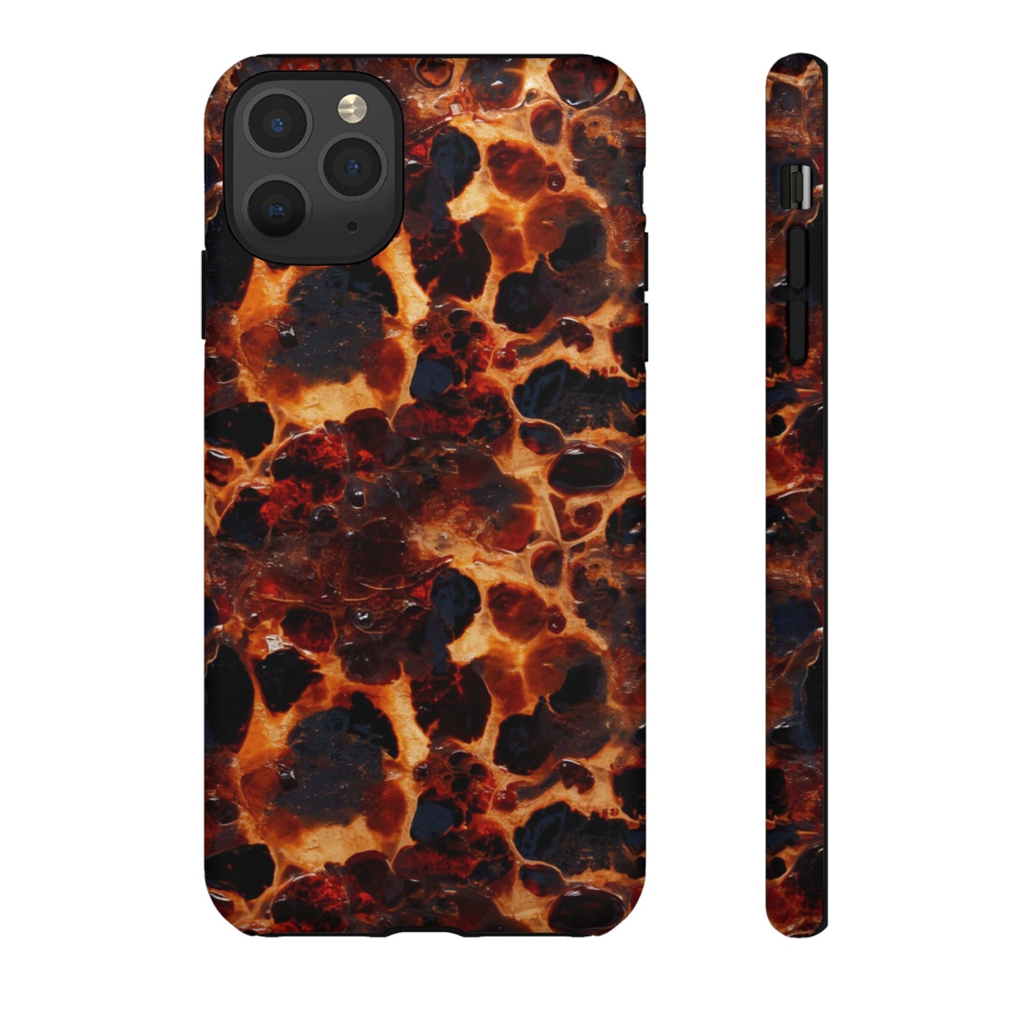 Tortoiseshell Phone Case — Protective iPhone Cover with Classic Amber Pattern