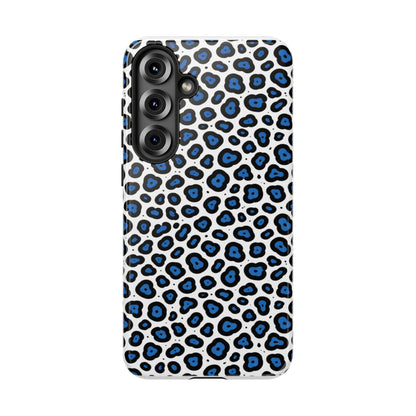 Blue Leopard Print Phone Case – Tough Protective Cover
