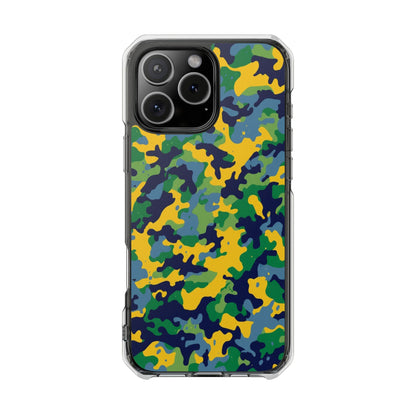 Camouflage Magnetic Clear Impact Phone Case