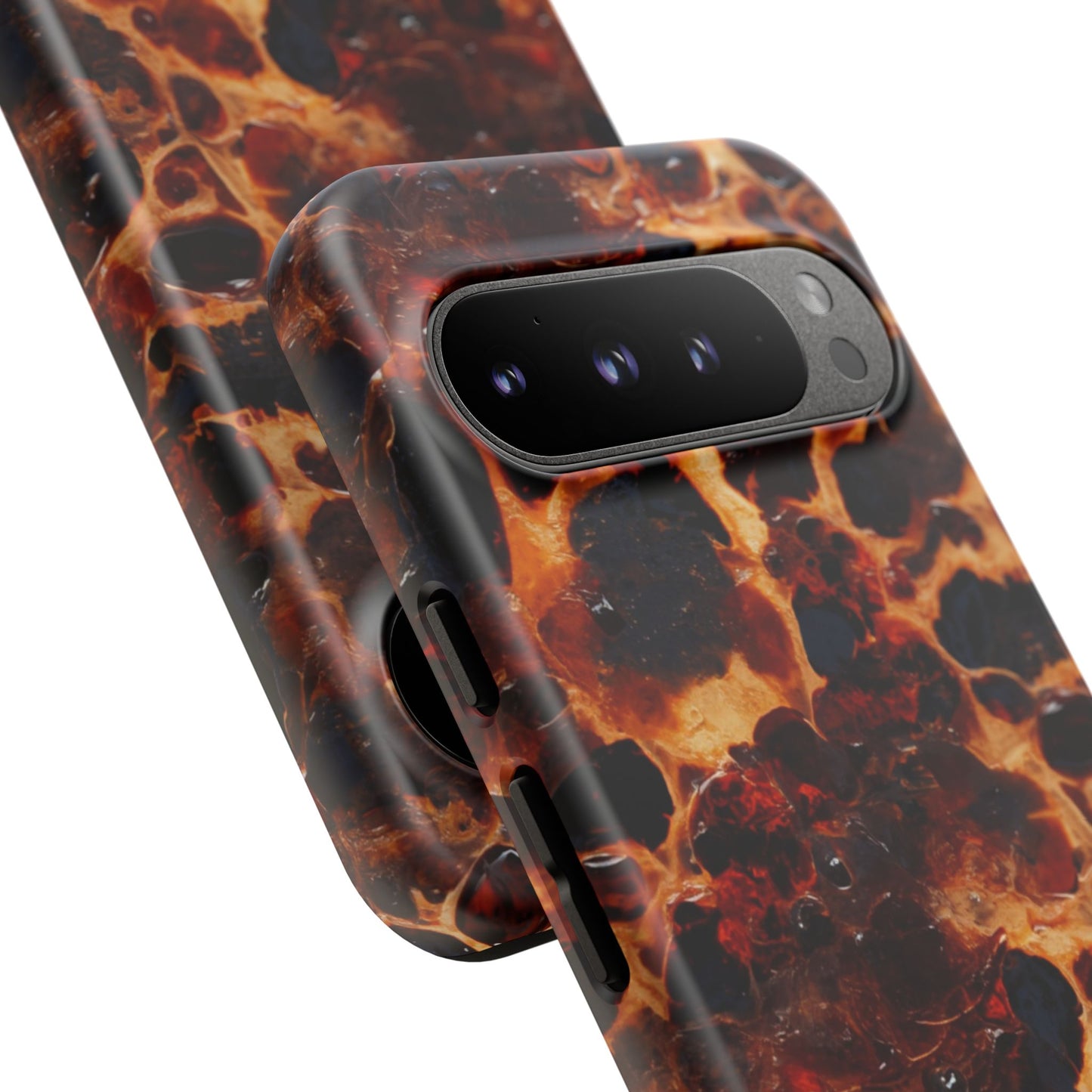 Tortoiseshell Phone Case — Protective iPhone Cover with Classic Amber Pattern