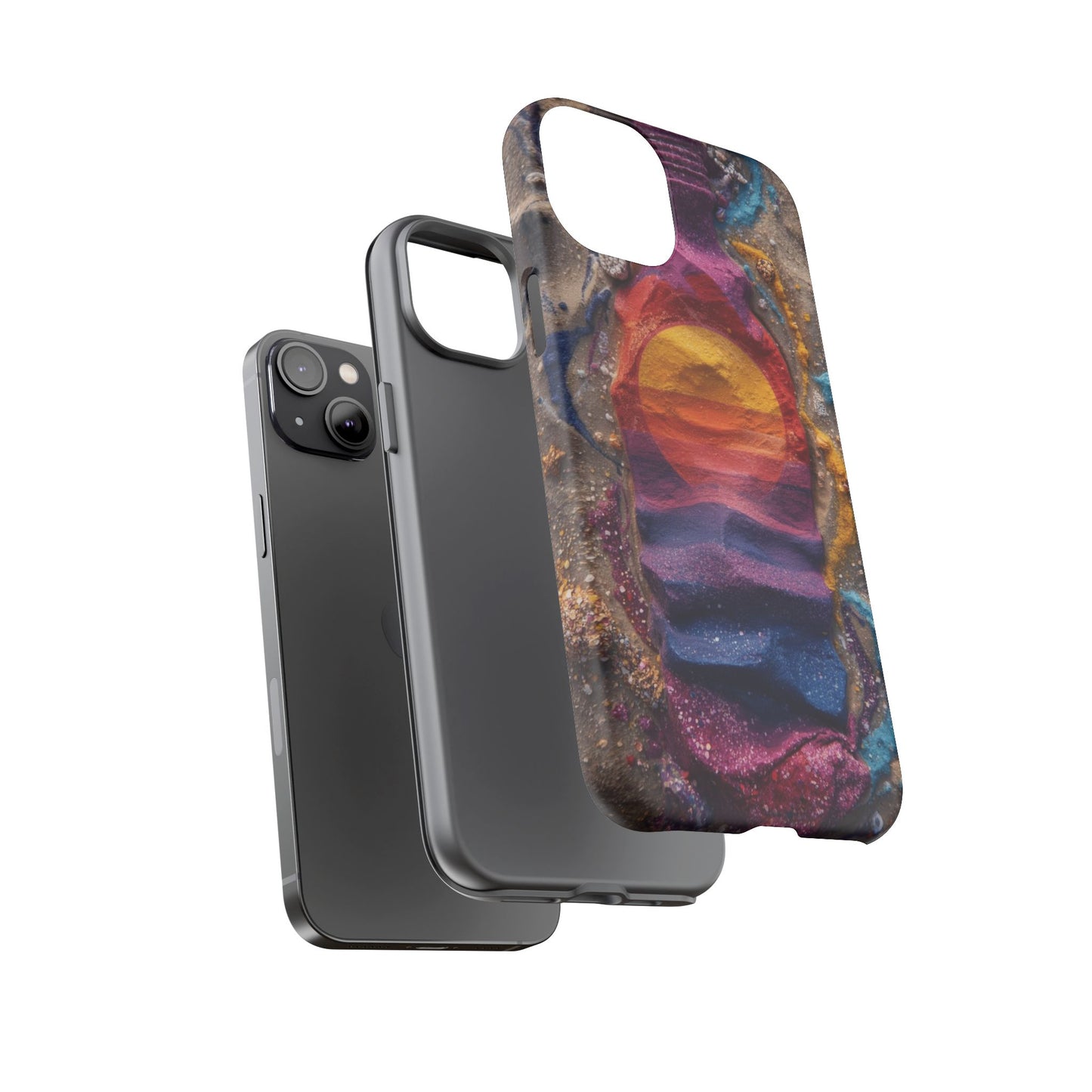 Phone Case — Colorful Sand Art Sunset Tough Protective Case