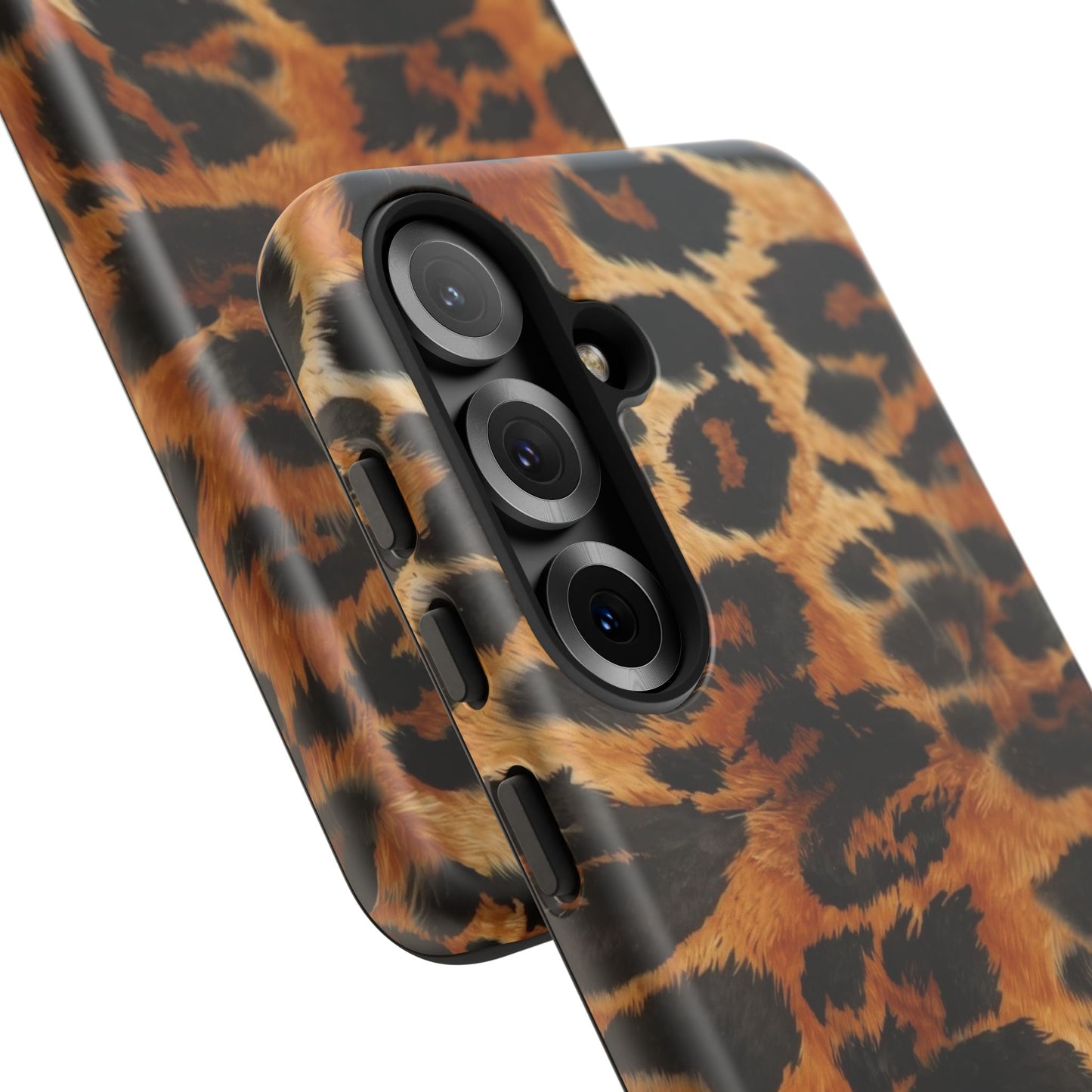 Leopard Print Tough Phone Case – Rugged Protective iPhone Cover