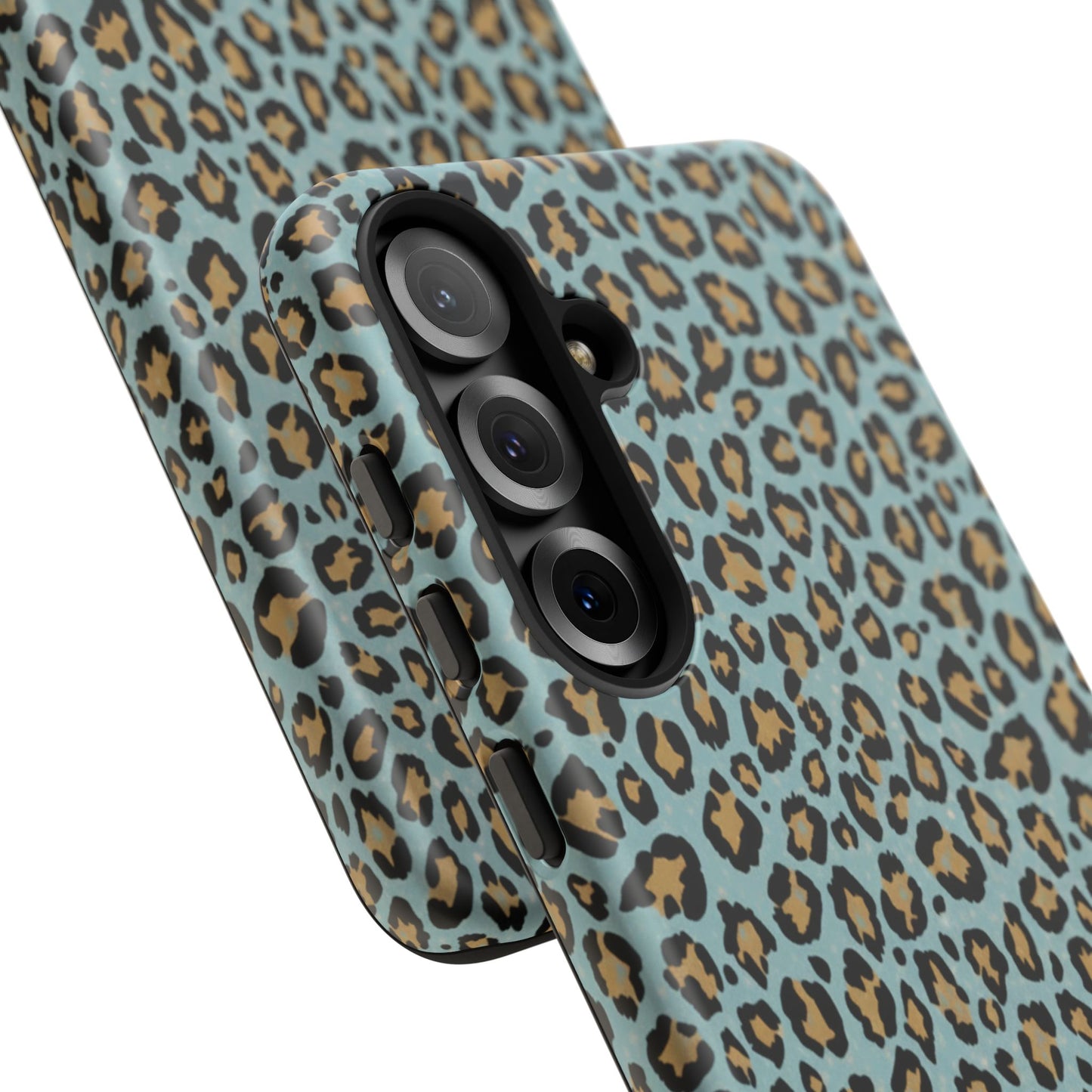 Leopard Print Tough Phone Case - Blue Cheetah Protective Cover