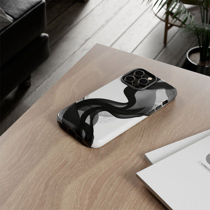 Phone Case — Monochrome Abstract Protective Cover