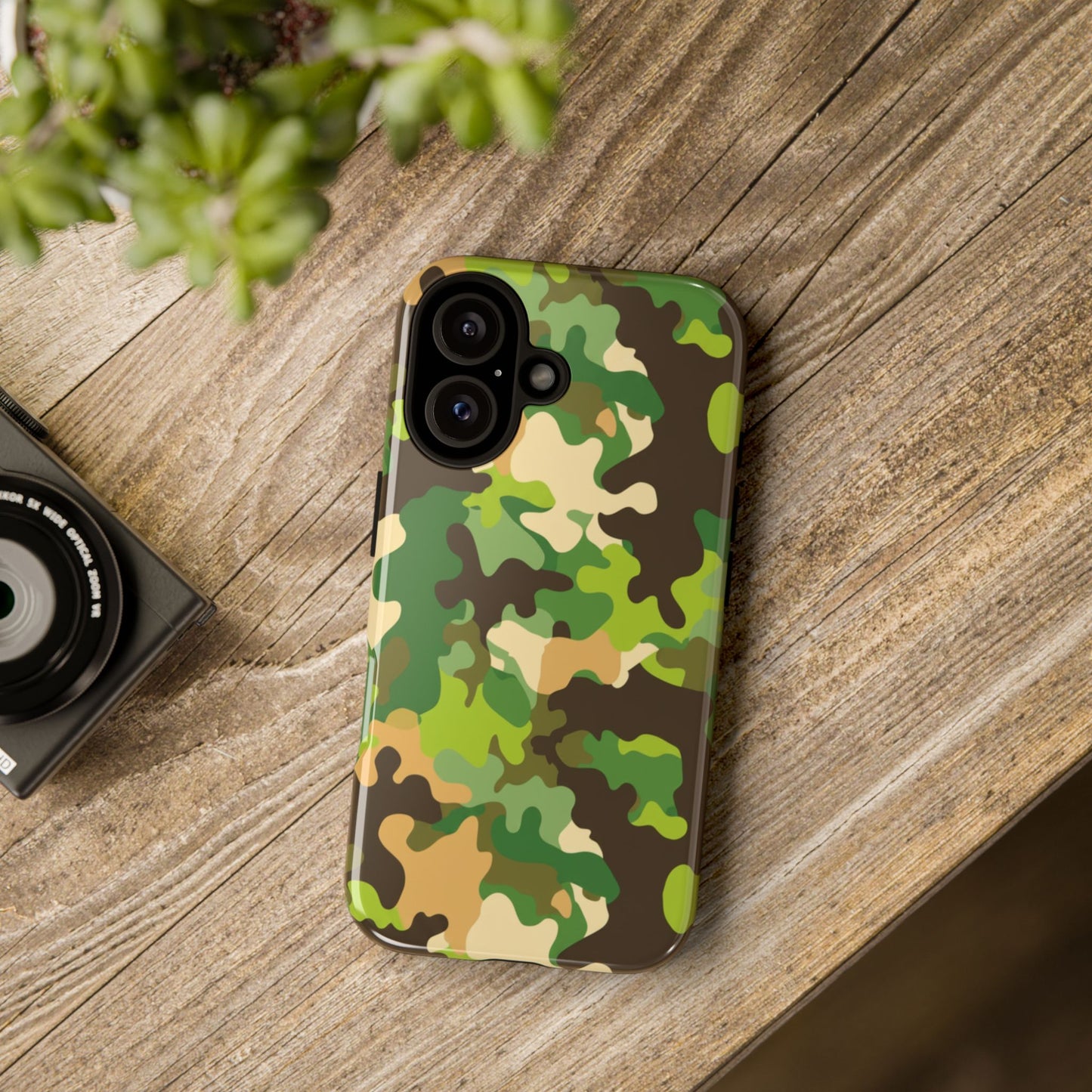 Camouflage Tough Phone Case — Military Camo Protective Cover