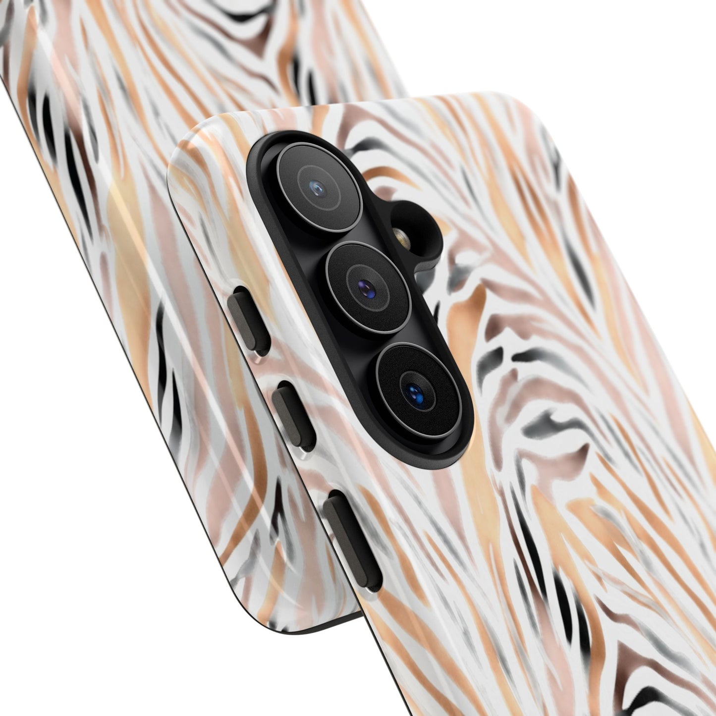 Tough Case — Neutral Watercolor Tiger Stripe Phone Case