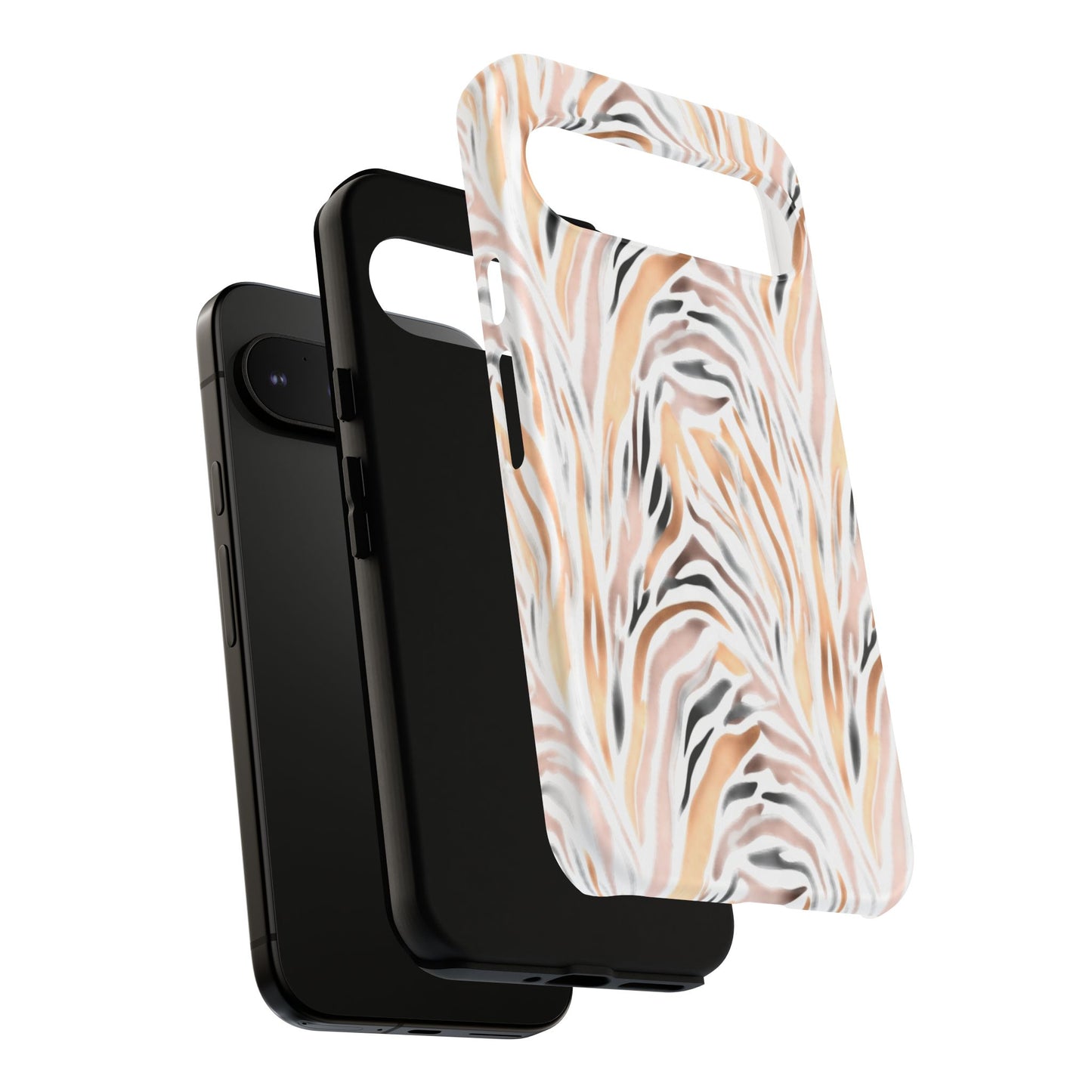 Tough Case — Neutral Watercolor Tiger Stripe Phone Case