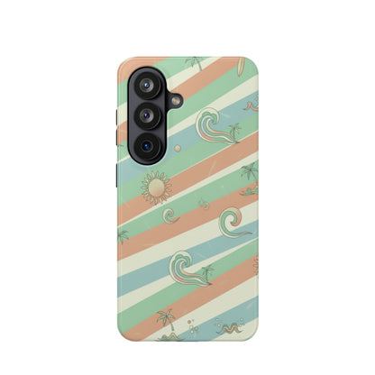 Magnetic Impact-Resistant Phone Case — Retro Surf Stripes