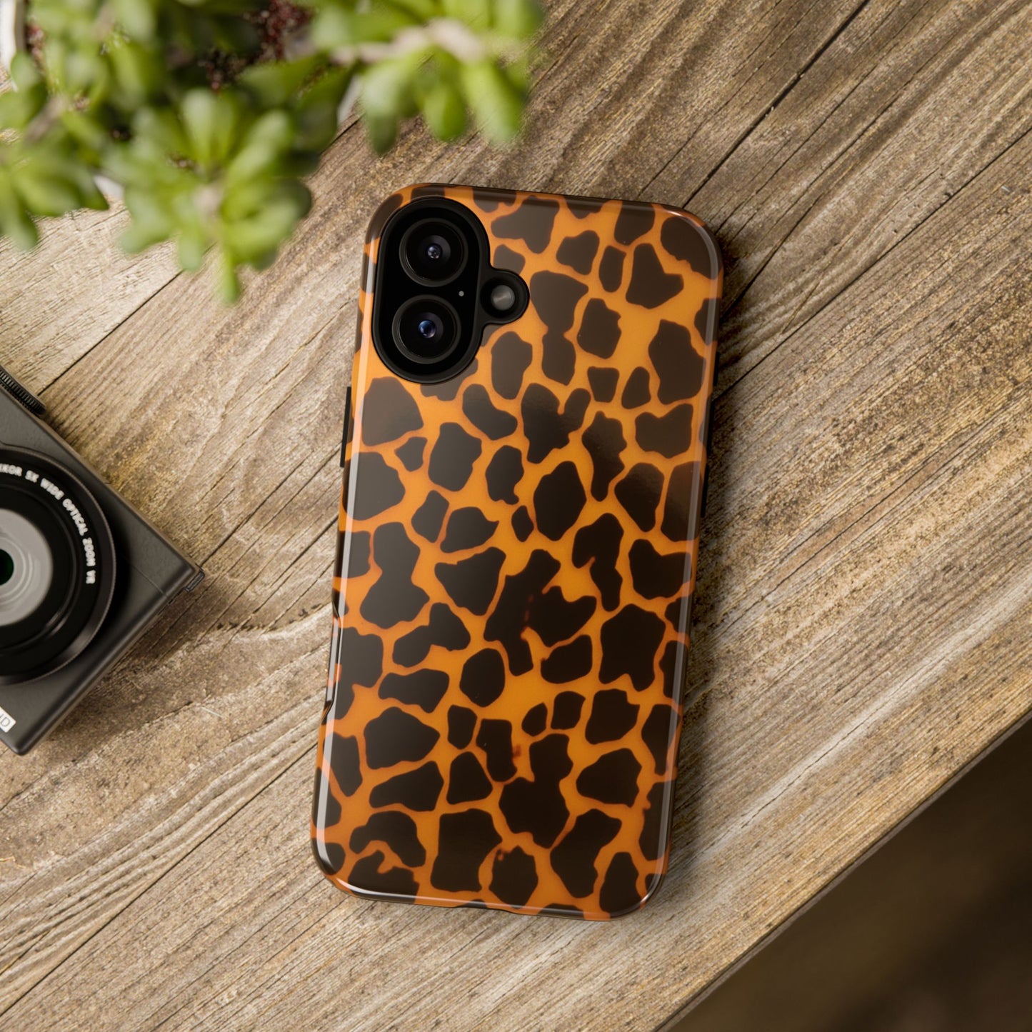 Leopard Print Tough Phone Case — Slim Protective iPhone Cover