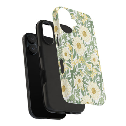 Daisy Meadow Tough Phone Case — Floral Protective Phone Cover