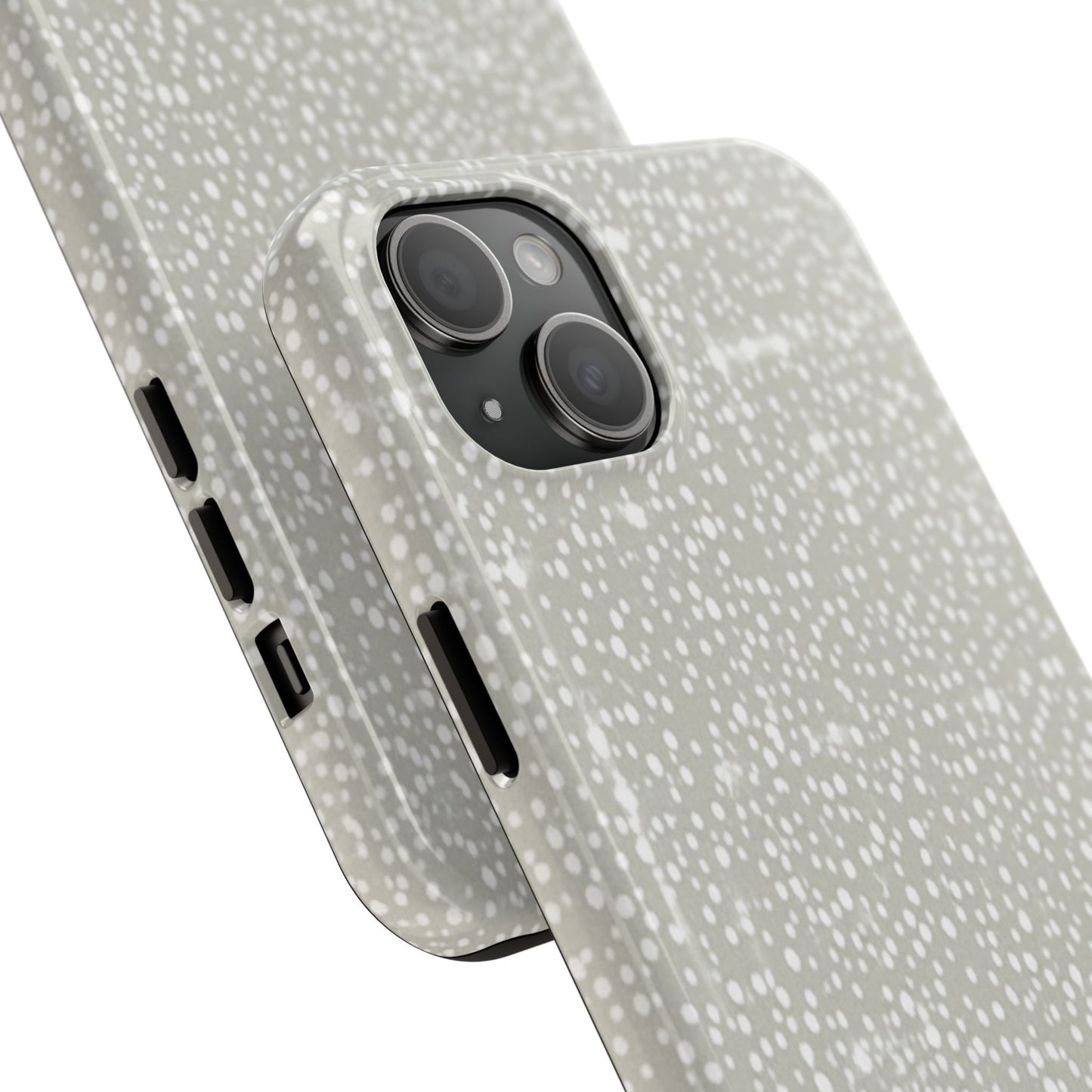 Speckled Gray Tough Phone Case — Protective Shockproof iPhone Cover