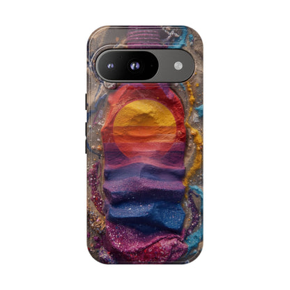 Phone Case — Colorful Sand Art Sunset Tough Protective Case