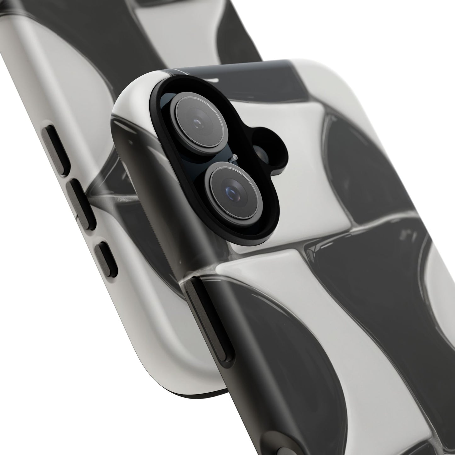 Black & White Abstract Pattern Tough Phone Case