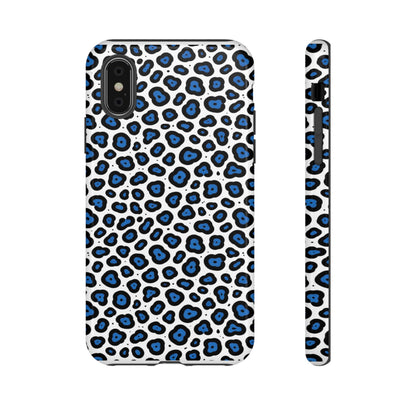 Blue Leopard Print Phone Case – Tough Protective Cover