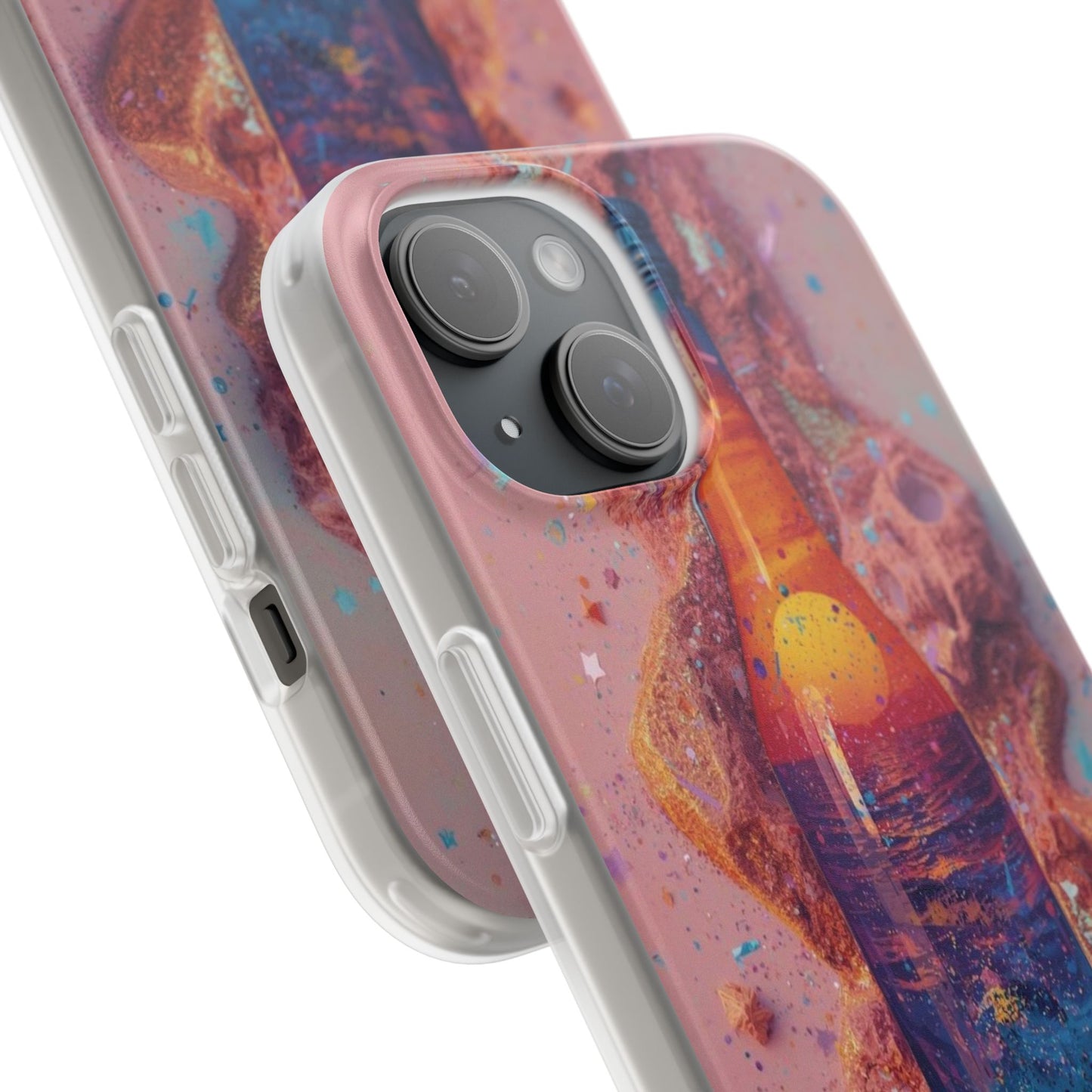 Phone Case — Surreal Sunset Bottle Art Flexible Protective Cover