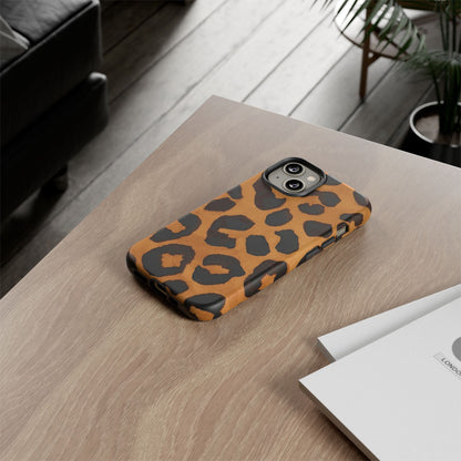 Leopard Print Tough Phone Case — Protective Animal Print iPhone Case