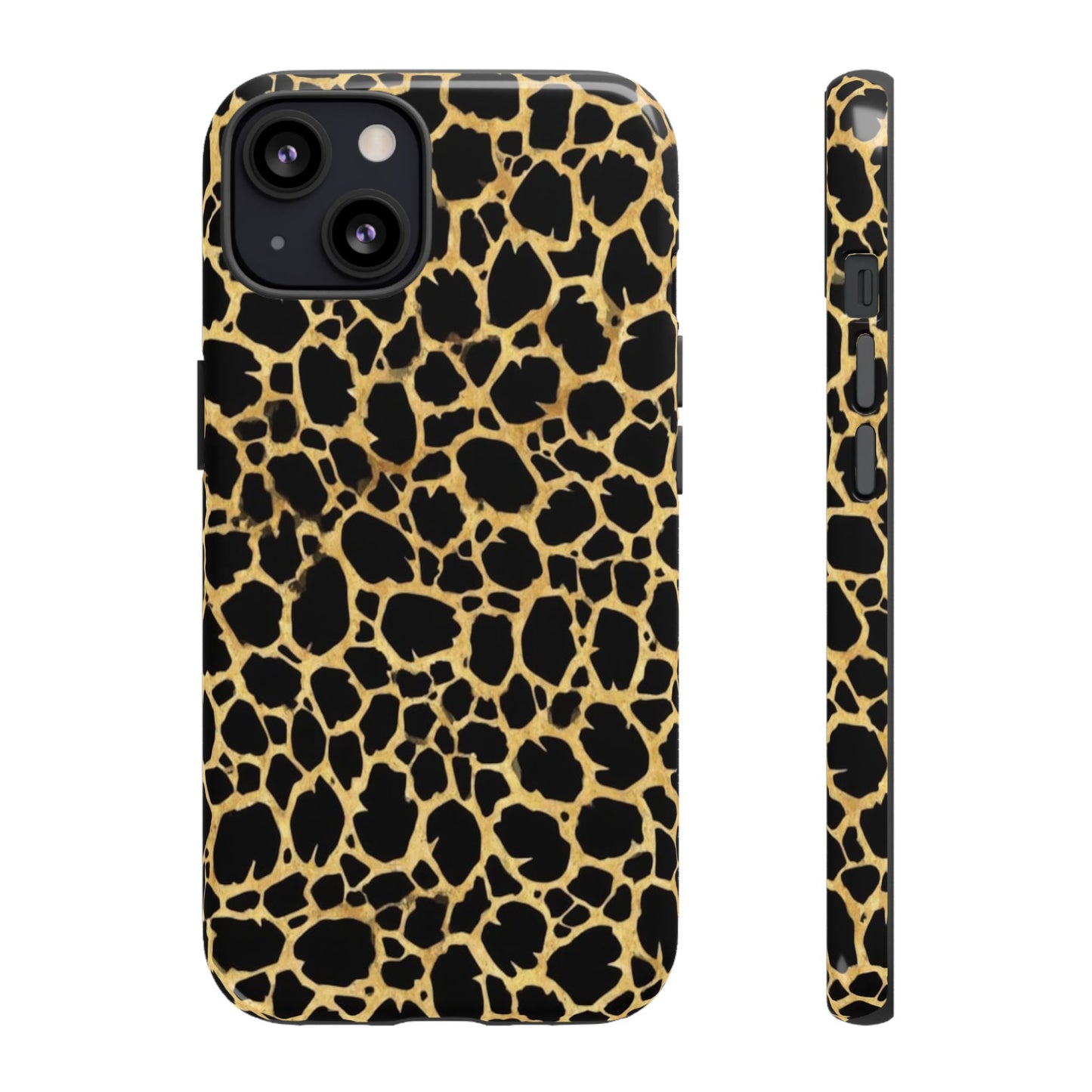 Giraffe Print Tough Phone Case — Durable Leopard-Style Protective Cover