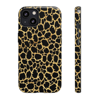 Giraffe Print Tough Phone Case — Durable Leopard-Style Protective Cover