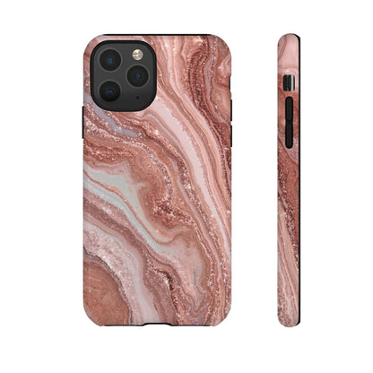 Rose Gold Marble Tough Phone Case