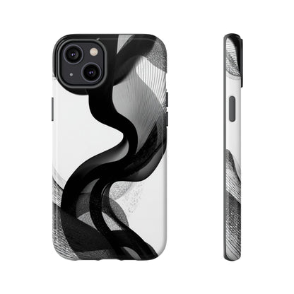 Phone Case — Monochrome Abstract Protective Cover