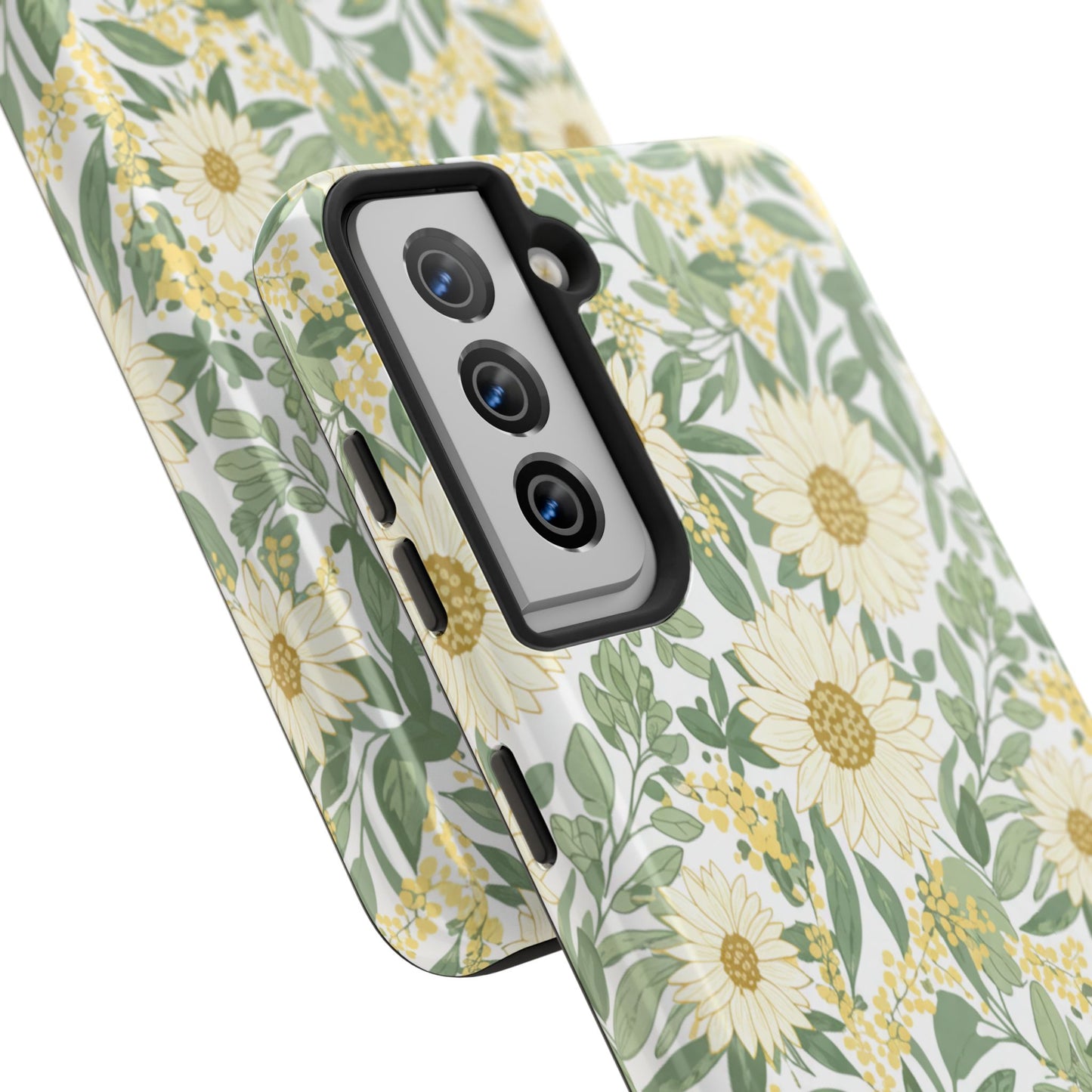 Daisy Meadow Tough Phone Case — Floral Protective Phone Cover