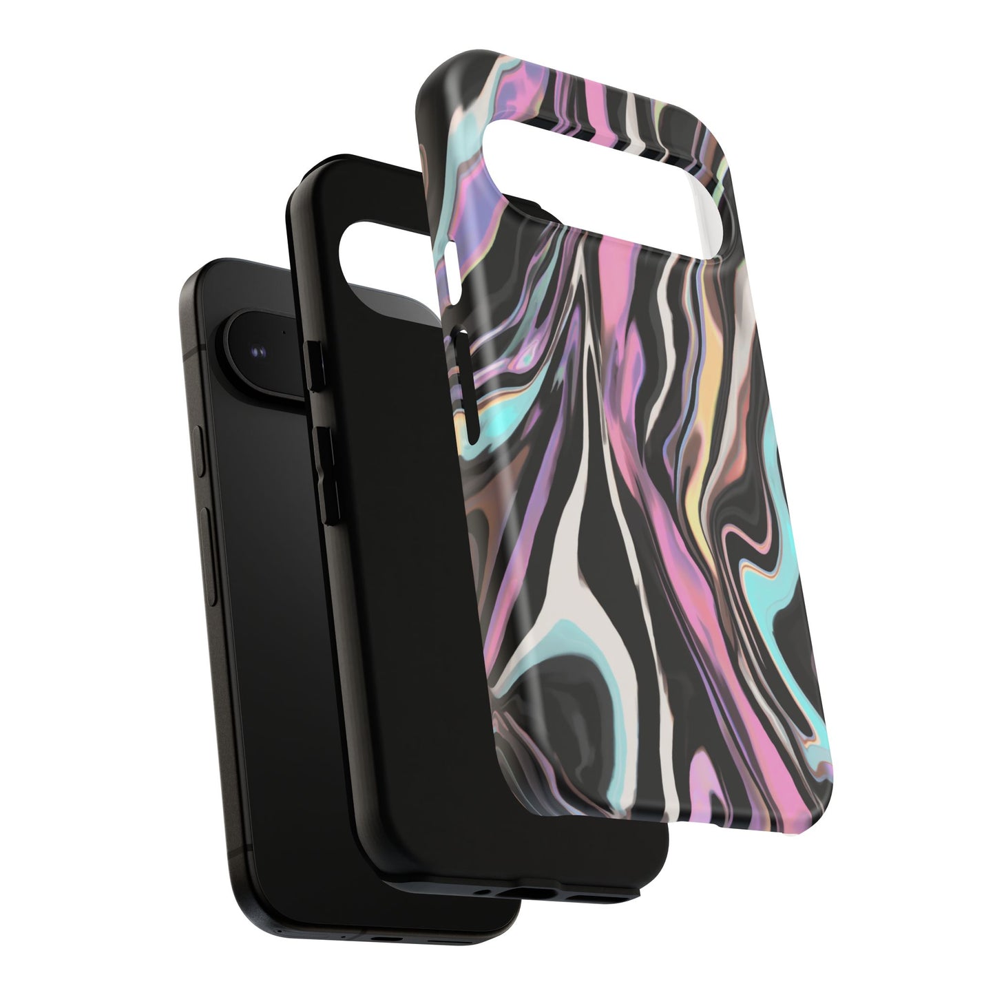 Abstract Marble Tough Phone Case — Pastel Swirl Protective Cover