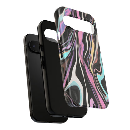 Abstract Marble Tough Phone Case — Pastel Swirl Protective Cover