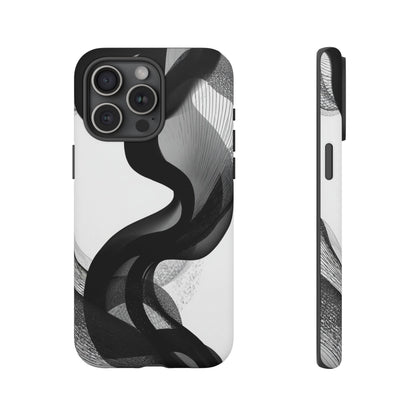 Phone Case — Monochrome Abstract Protective Cover
