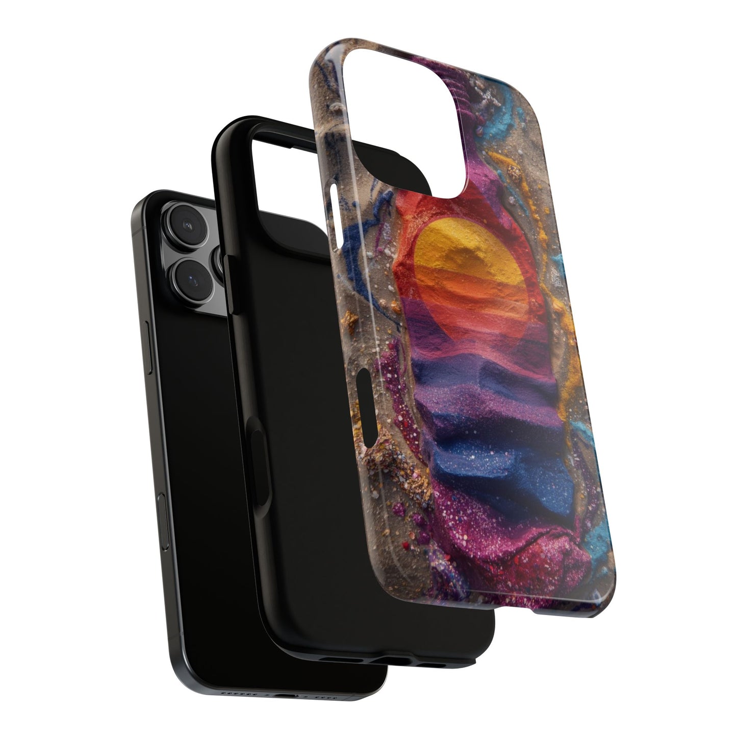 Phone Case — Colorful Sand Art Sunset Tough Protective Case