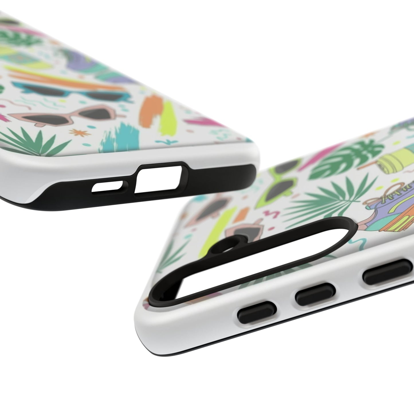 Tough Cases — Colorful Retro Sneakers & Sunglasses Phone Case