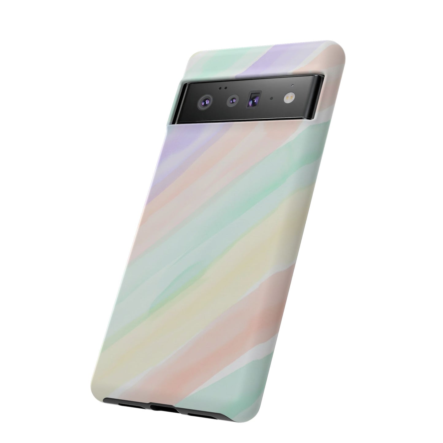 Pastel Watercolor Stripe Tough Phone Case