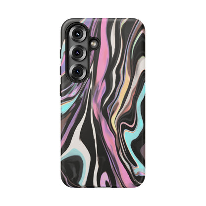 Abstract Marble Tough Phone Case — Pastel Swirl Protective Cover