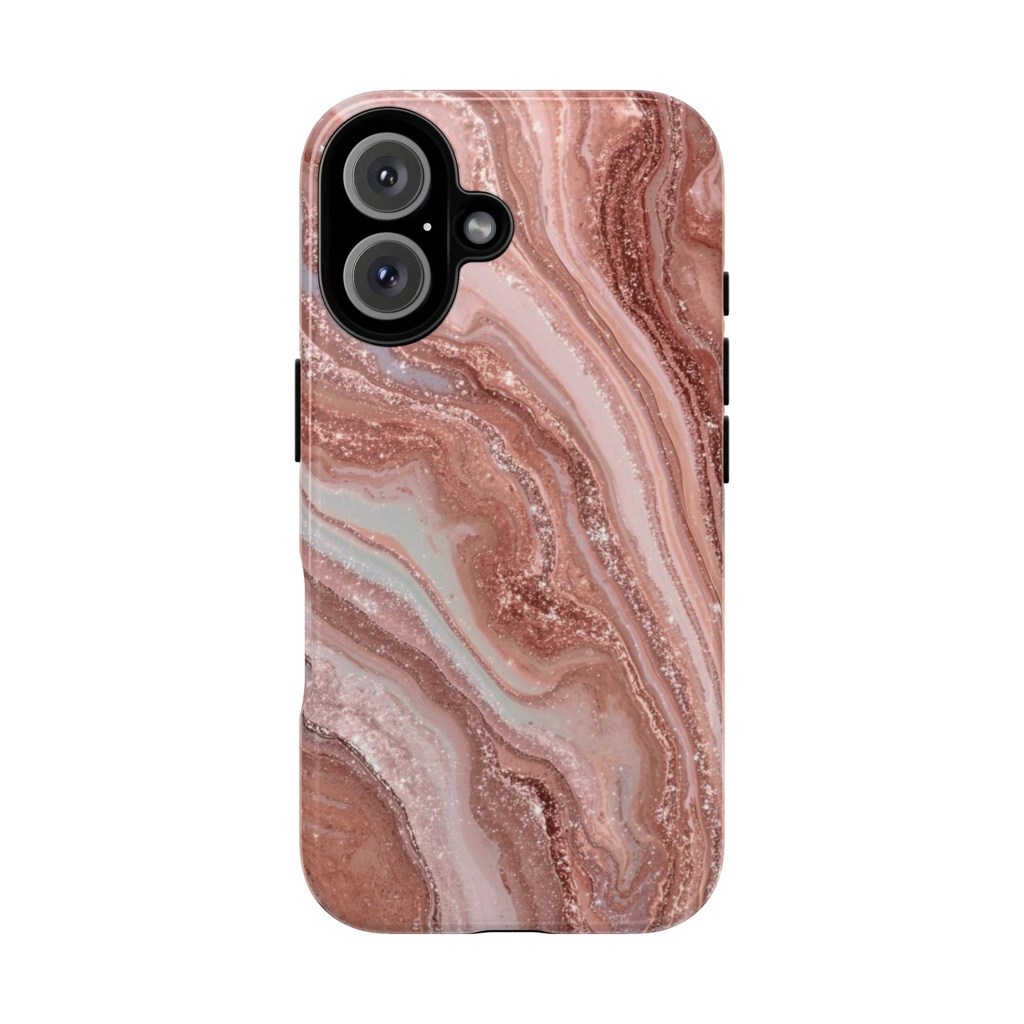 Rose Gold Marble Tough Phone Case