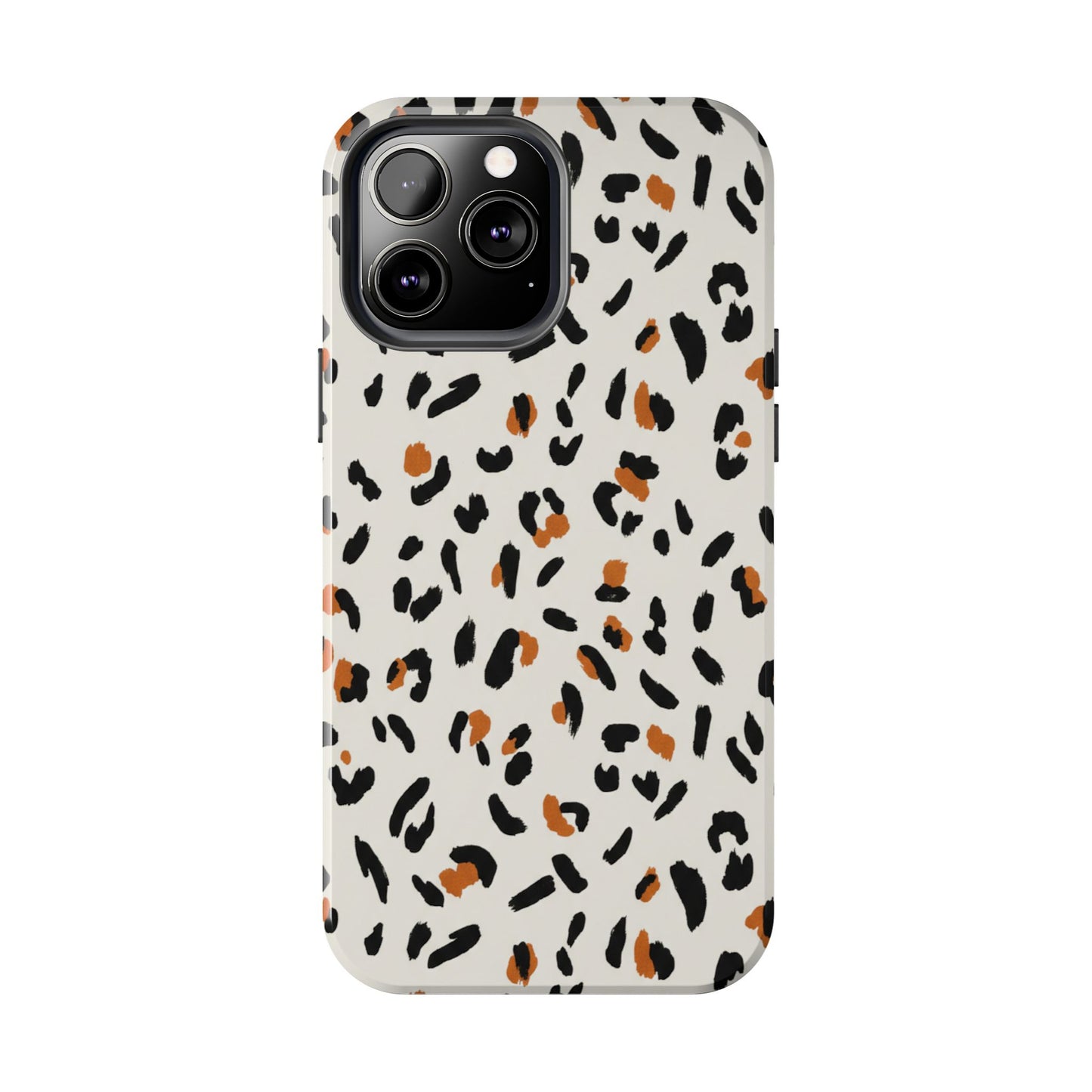 Leopard Print Tough Phone Case — Stylish Protective iPhone Cover