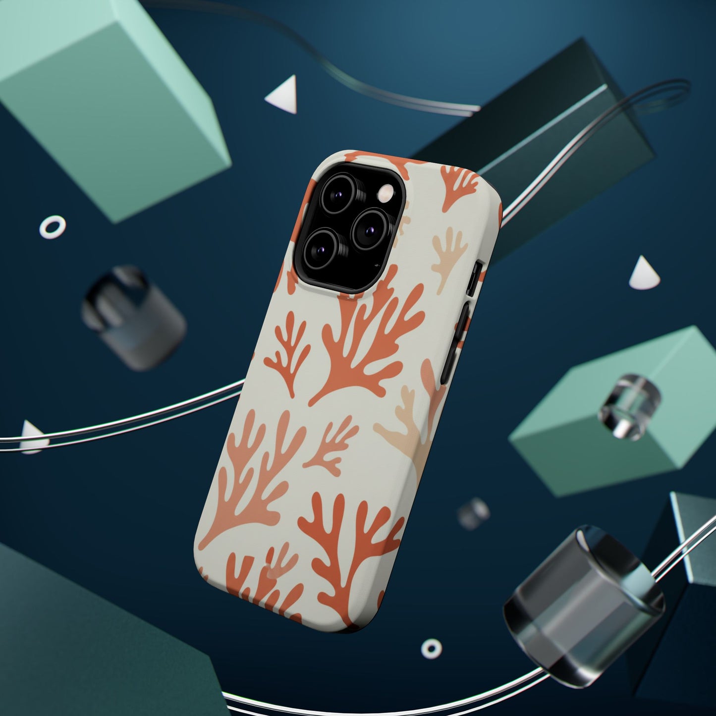 Coral Reef Magnetic Impact Phone Case — Protective MagSafe-Compatible Design