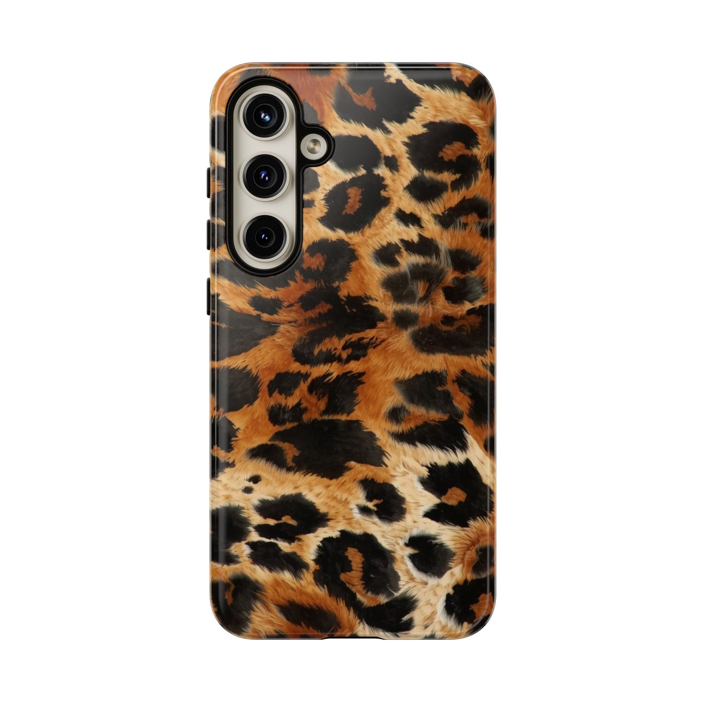 Leopard Print Tough Phone Case – Rugged Protective iPhone Cover