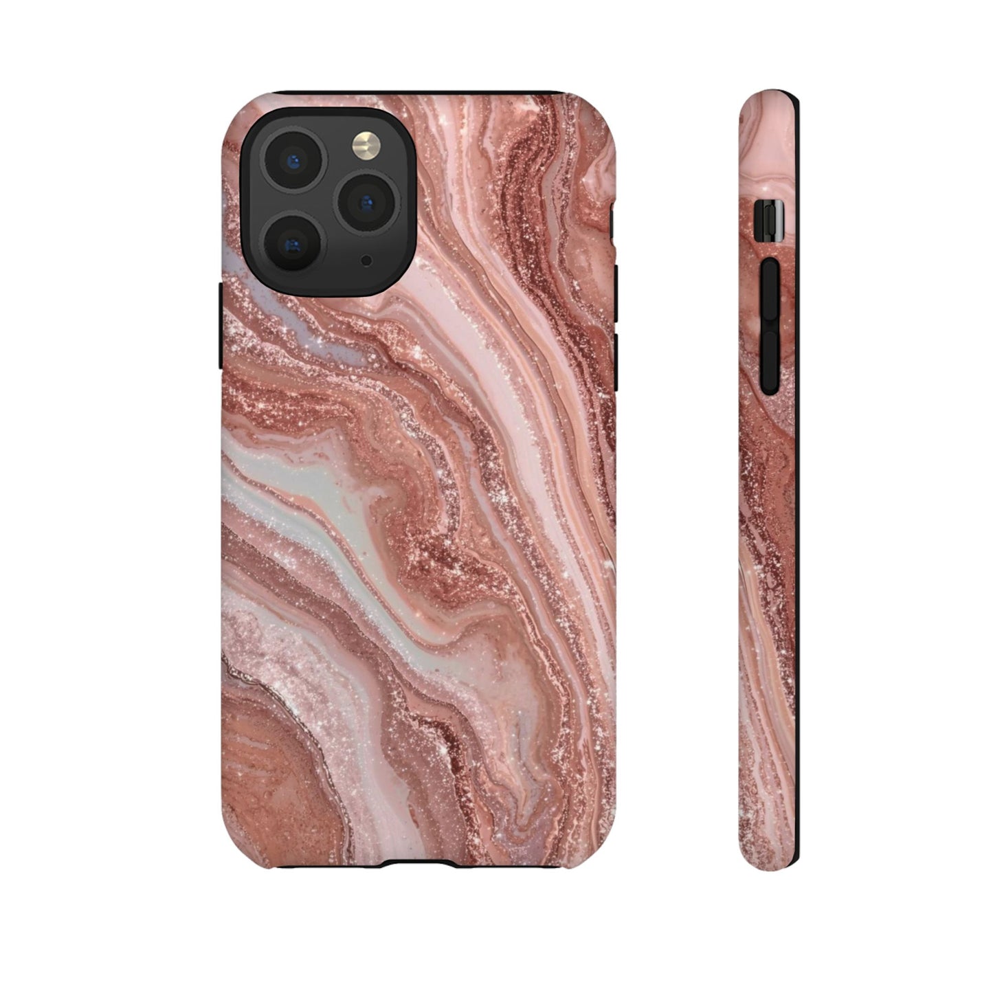 Rose Gold Marble Tough Phone Case