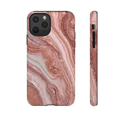 Rose Gold Marble Tough Phone Case
