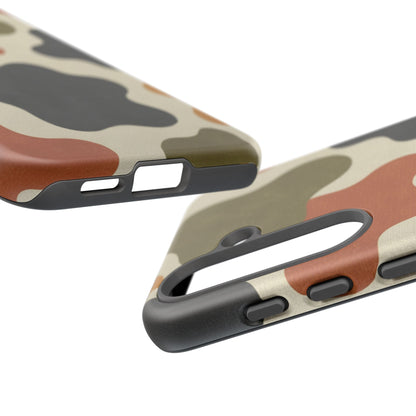 Retro Abstract Camouflage Phone Case — Earth Tone Tough Case